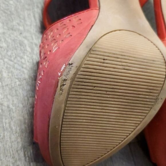 Elle Heels Pumps Stilettos Shoes PLATFORM Peep Toe Women's WOMAN'S Size 6 M - Picture 12 of 16